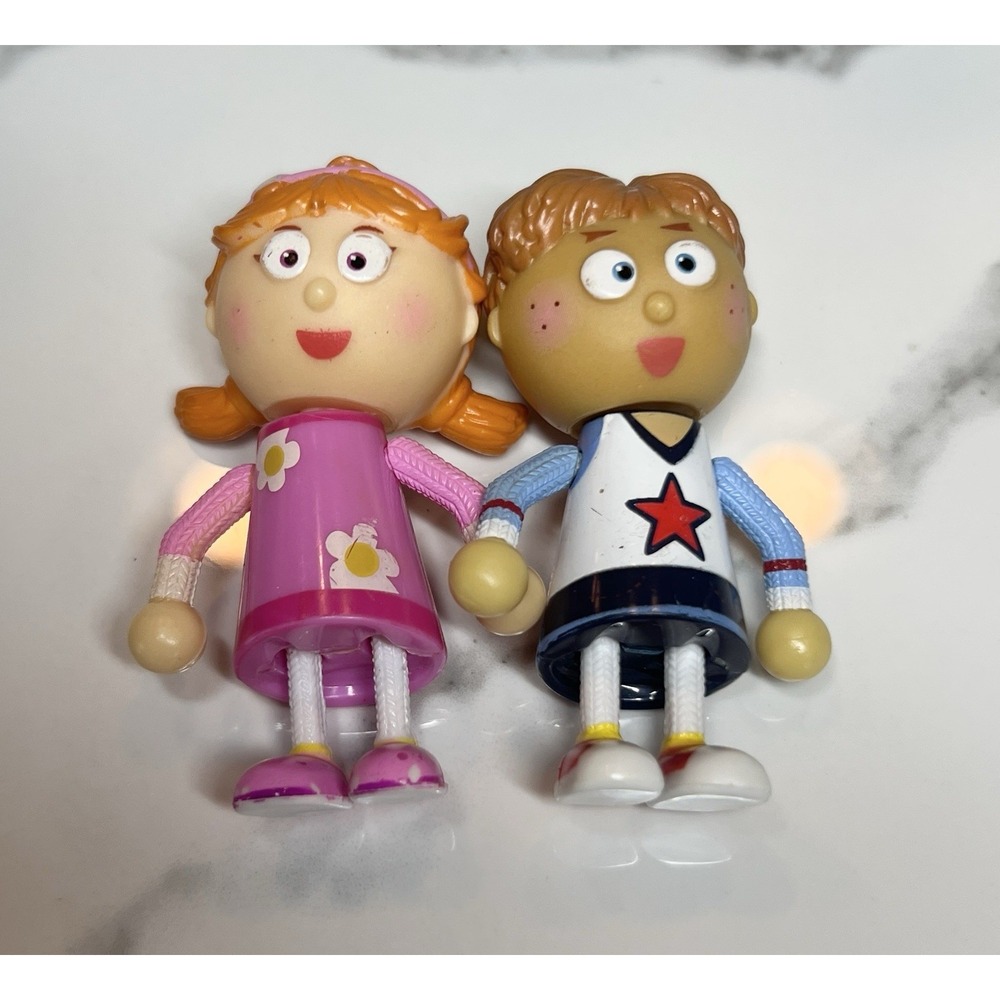 Nick Jr. Nickelodeon Tickety Toc Tommy Tullulah  Action Figure Dolls